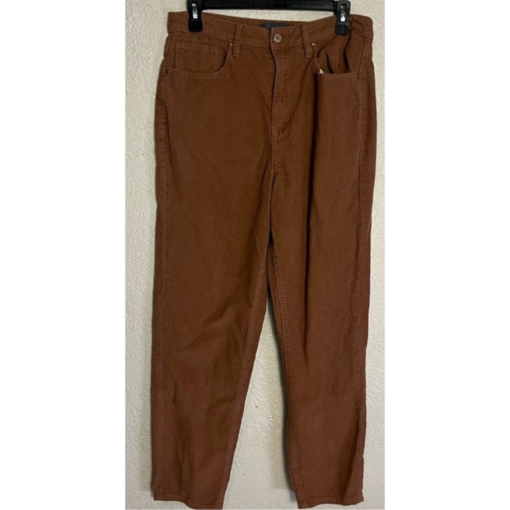 Indigo Rising Women's‎ Brown Corduroy Straight Leg Pants Size 28 Mid Rise